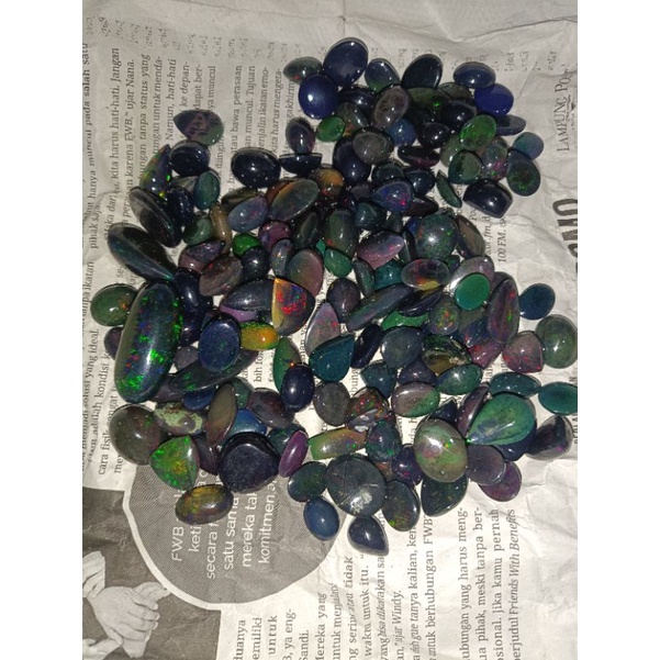 Natural Black Opal