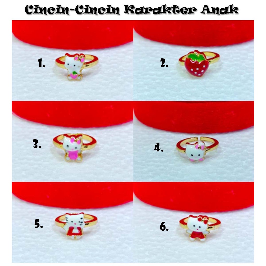 Cincin-Cincin Anak Perempuan Perhiasan Xuping Anak