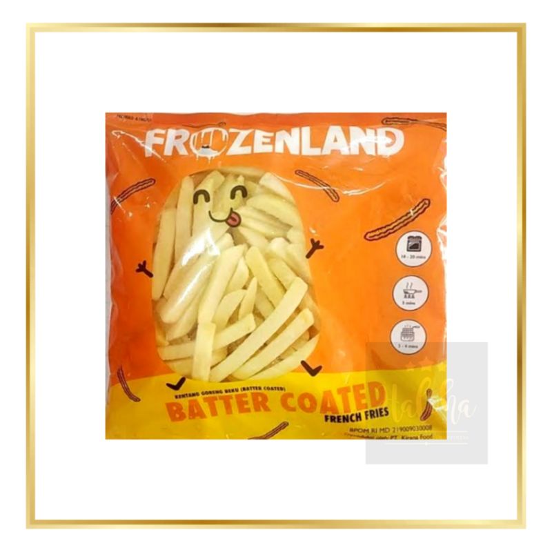 Frozenland French Fries Batter Coated Kentang Goreng 500g