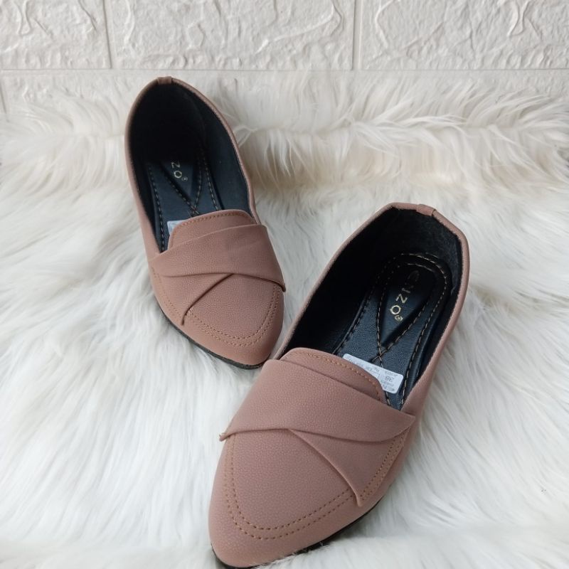 Flatshoes Kerja Kasual Simple Terbaru Sepatu Balet Wanita Murah Bisa COD FLASH SALE kekinian Viral