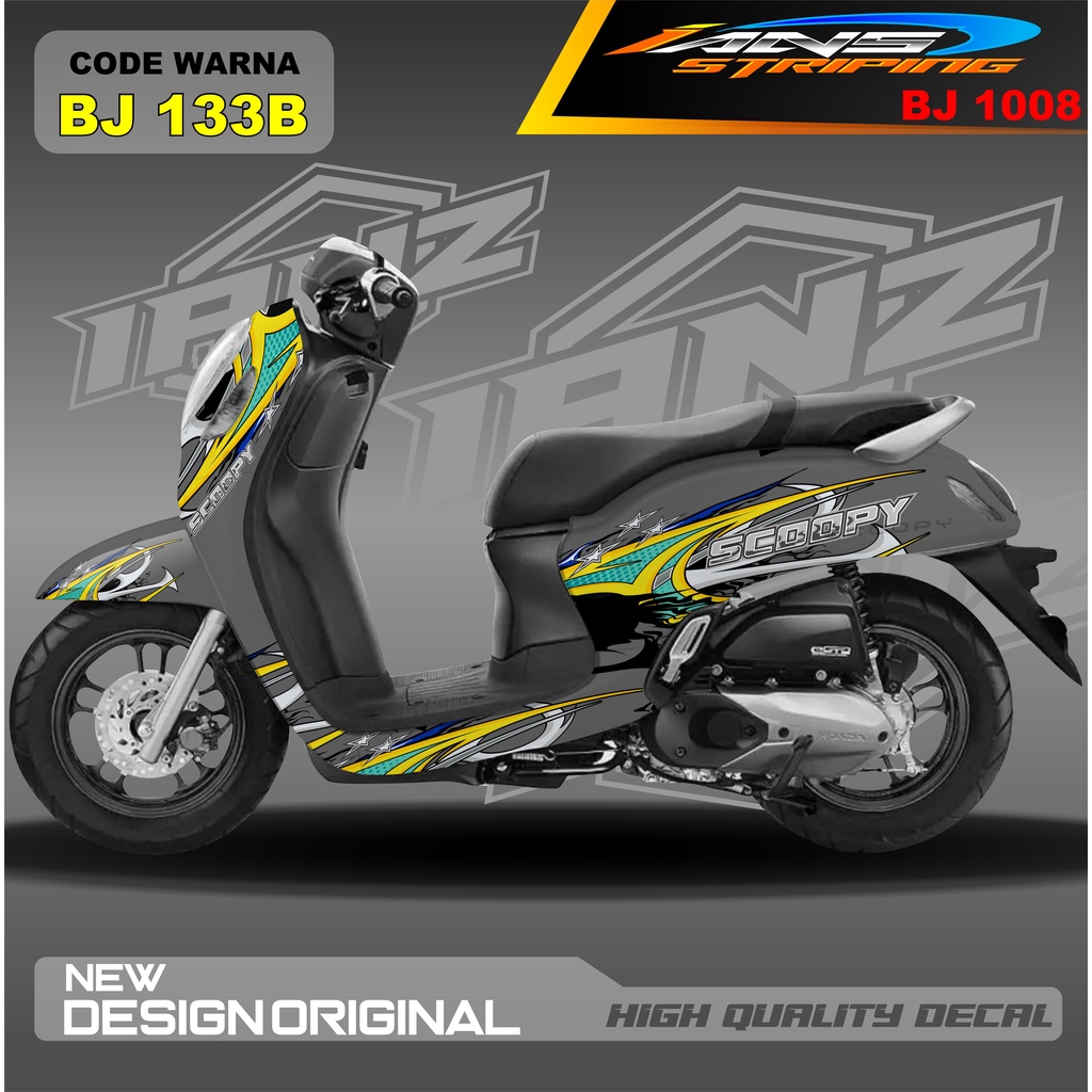 DECAL STIKER MOTOR SCOOPY FULL BODY / STICKER VARIASI SCOOPY TERBARU  / STICKER SCOOPY