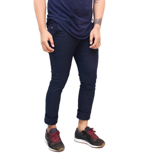 AIRBLACK DENIM TERLARIS / 784 VICTORY Celana chino pria panjang skinny semi slimfit cowo / cowok /