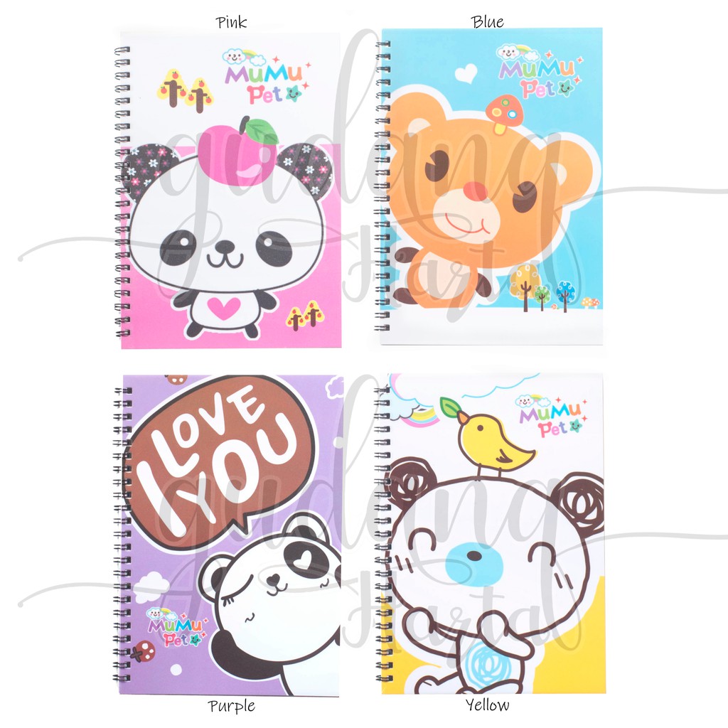 Notebook Panda Bear Beruang Lucu Unik Buku Tulis Notes Note GH 308062