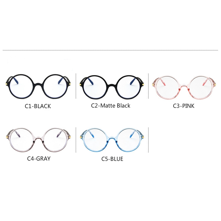 Korean retro round anti-blue light wild art glasses