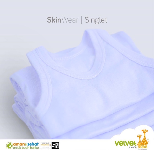 Velvet Junior Singlet Anak 3 Pc - Velvet singlet