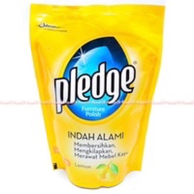 Pledge Refill 400ml Furniture Polish Nature Beauty Kemasan Isi Ulang Pouch Pembersih Perabot Kayu Pledge Natural Beauty Pled Orange 400 ml