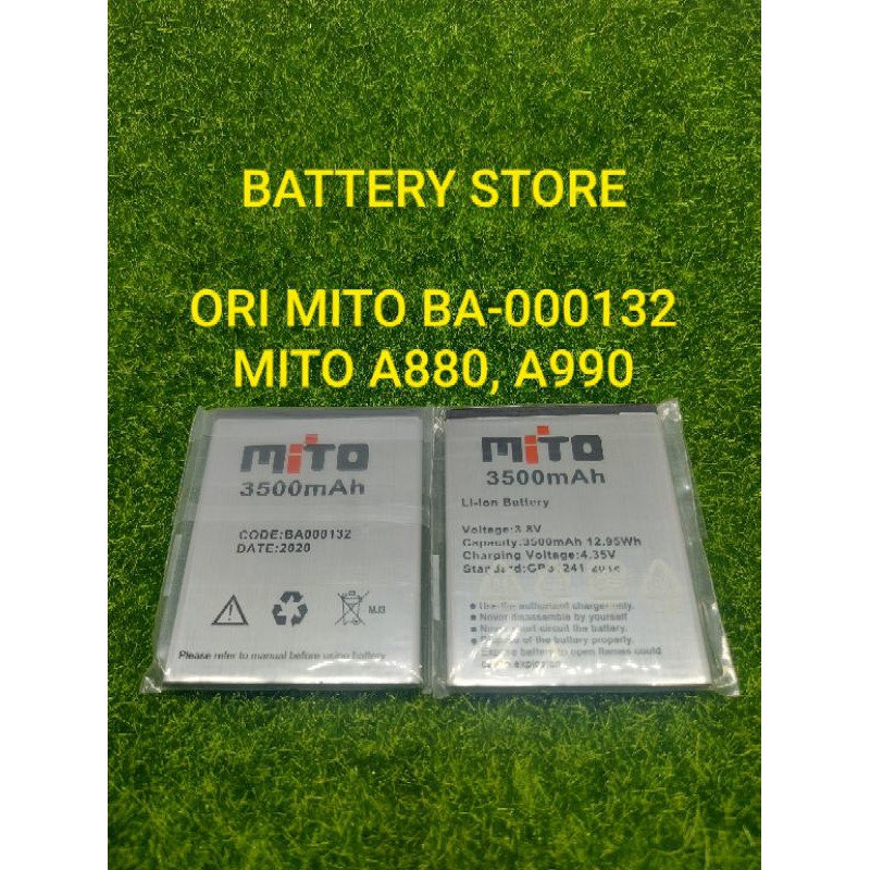 Baterai Battery Batre ORI MITO BA000132 atau Baterai MITO A880 atau Baterai MITO A990 atau BA00132