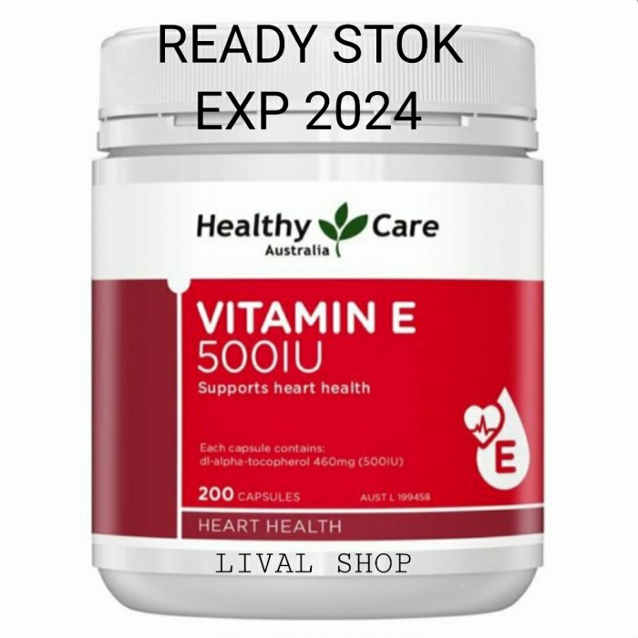 Vitamin E 500Iu -200 Kapsul/Vitamin E 500 Iu Healthy Care -200 Capsul