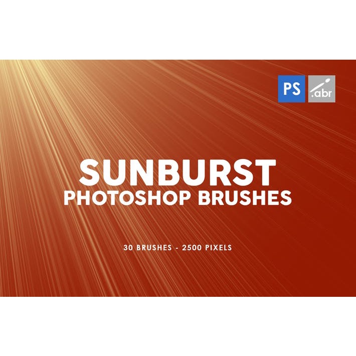 30 Sunburst - Photoshop Stamp Brushes