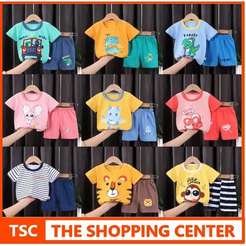 TSC - BBA2 Setelan Anak 0- 3 Tahun Model 11-20 Baju Setelan Anak Piyama Tidur Pendek Jumper Anak Bayi