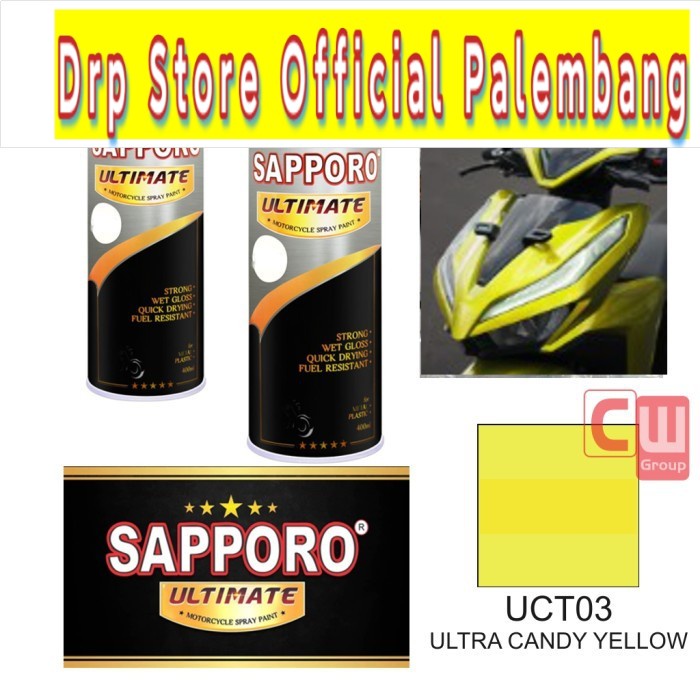 SAPPORO ULTIMATE UCT03 ULTRA CANDY YELLOW - CAT SEMPROT SAPORO