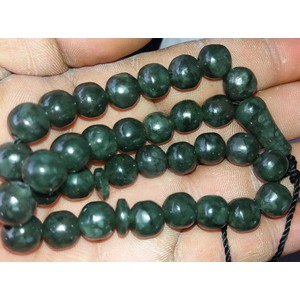 Butiran Tasbih Blue Jade Aceh Untuk Gelang, Kalung, atau Tasbih