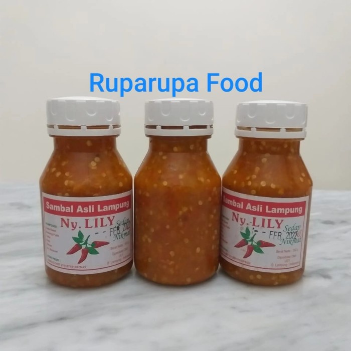 

- BARU Sambal Asli Lampung Ny. Lily 350 gr