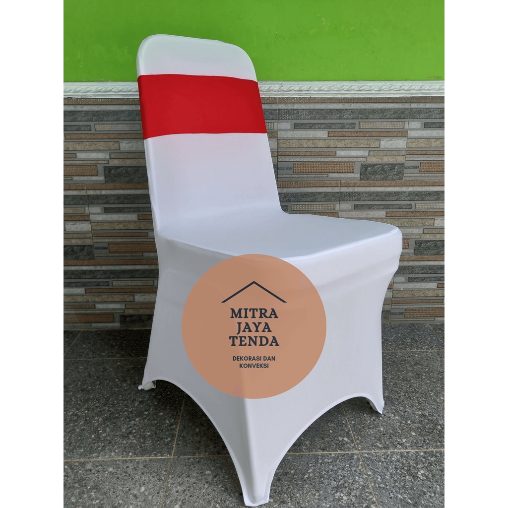 Sarung kursi / cover kursi futura rempel (Plus pita)