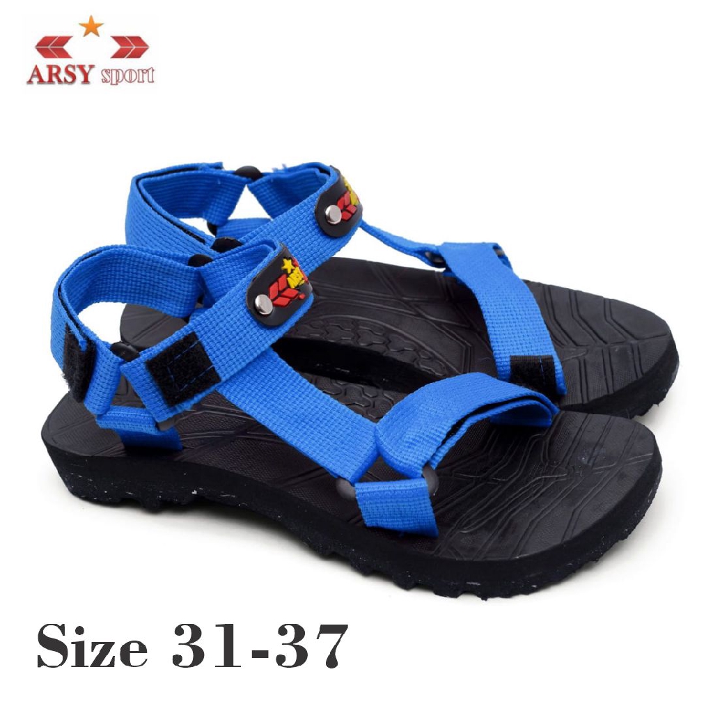 Arsy Sport Sandal Gunung Anak Tanggung Biru SIze 31 37 Arsy Sport Sandal Gunung Anak Tanggung Biru SIze 31 37
