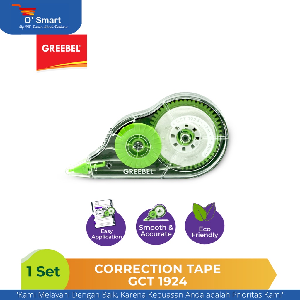 

GREEBEL Correction Tape Tipe-Ex GCT-1924 (Per Pcs)