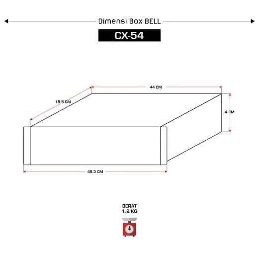 BOX TONE CONTROL PARAMETRIC PARAMETRIK CX54 CX 54 CX-54 BELL BGR ASLI