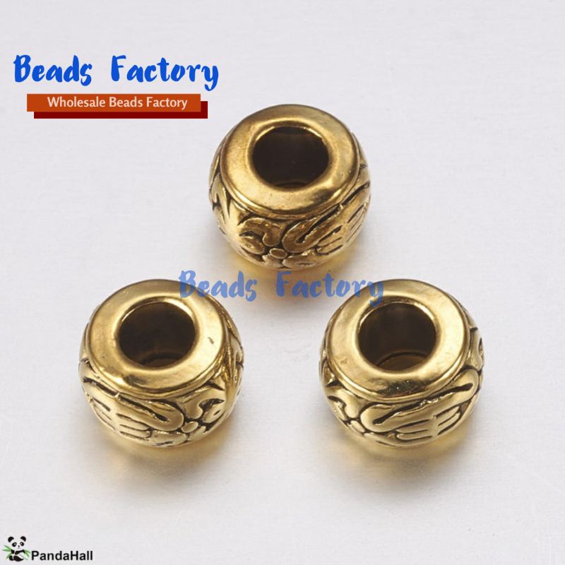 Jual Charm Spacer Pembatas Gelang Tali Kawat Lubang Besar Kualitas Bagus