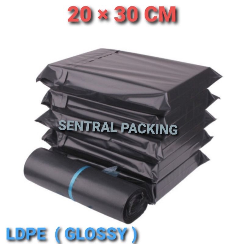 

PLASTIK POLYMAILER LDPE (SUPER GLOSSY) 20cm× 30cm/ pack (100pcs)