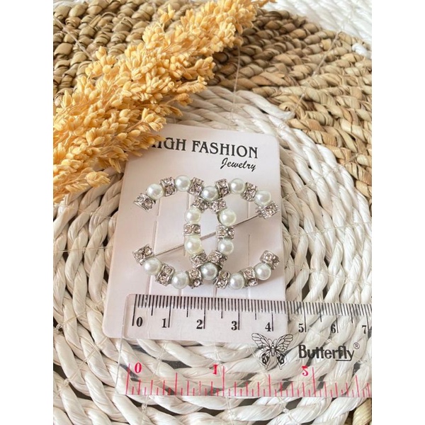 Bros chanel ,( Bisa COD) bross channel, bros channel, bross hijab , bross bahu, bros chanel-CHN C silver