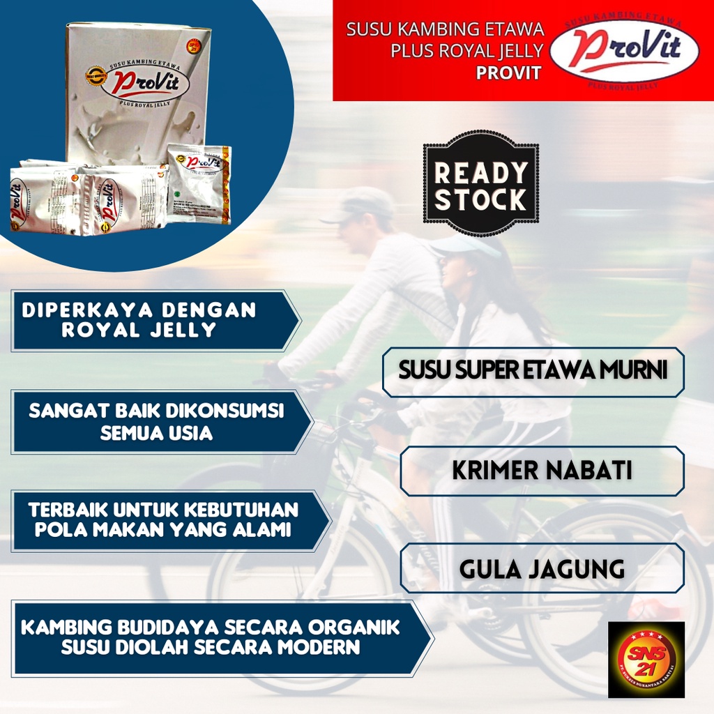 

Susu kambing super diperkaya dengan Royal Jelly