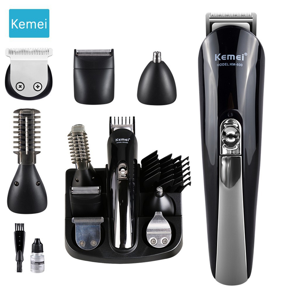 Alat Mesin Cukur Kemei Rechargable 6 in 1 Hair Shaver Razor km 600