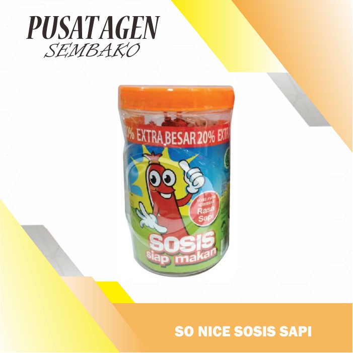 

SOSIS SO NICE SAPI TOPLES SONICE SIAP MAKAN DAGING COW SO GOOD FOOD
