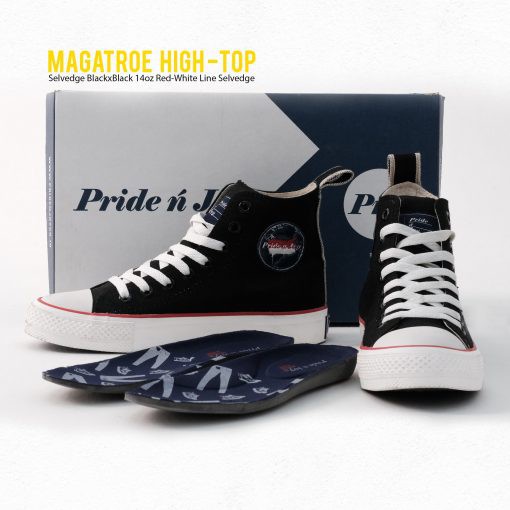 SEPATU HIGH TOP MAGATROE SELVEDGE SHOES PRIDE N JOY