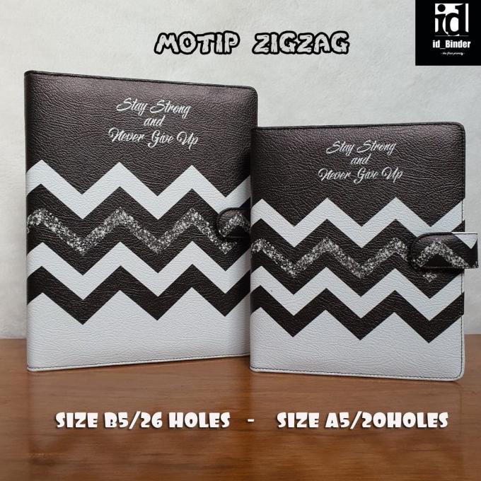 

(READY COD) BINDER PRINTING MOTIP ZIGZAG A5/RING 20, B5/RING 26 PROMOKode 1095