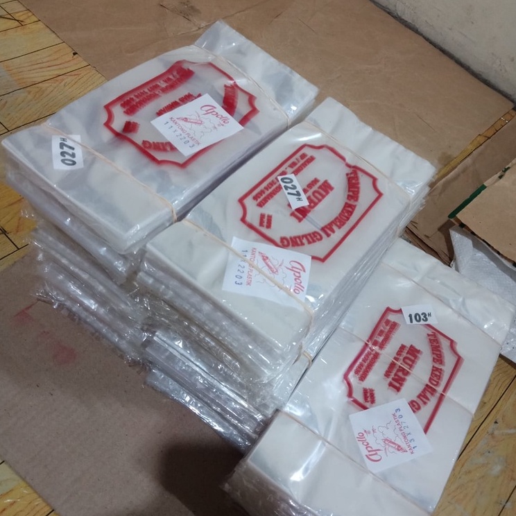 Sablon Plastik Kemasan Tempe 13X27X03