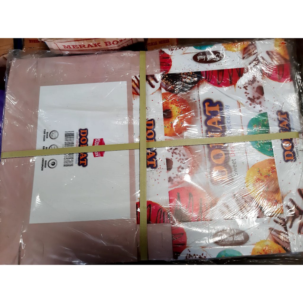 Dus Donat Besar Uk. 27x18.5x5.5 Kardus Donat isi 50pcs