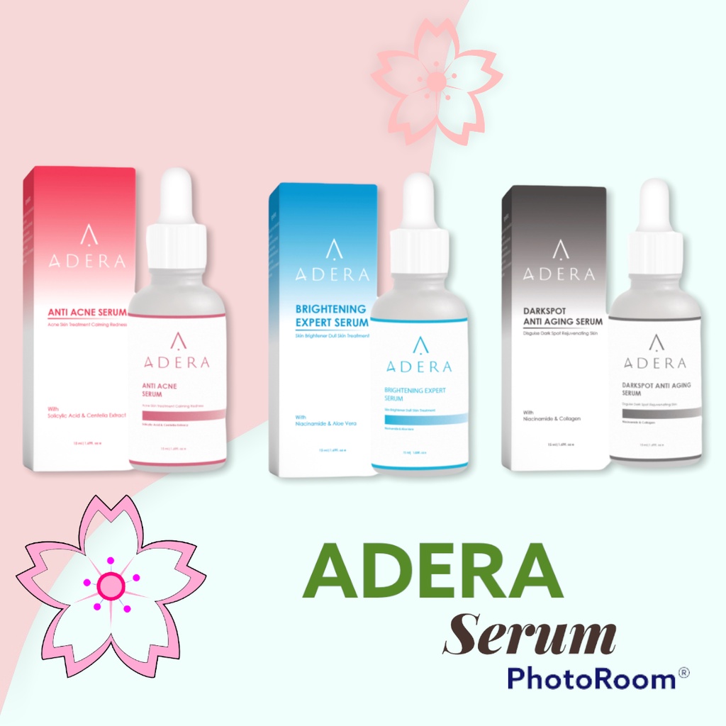 Adera Serum Wajah Glowing Flek Hitam Serum Adera Original BPOM Serum Wajah 1 Paket Adera Darkspot An