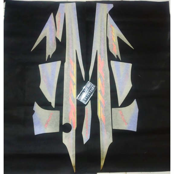 striping stiker sticker lis yamaha fizr f1zr 2003 2004 hitam silfer silver biru original