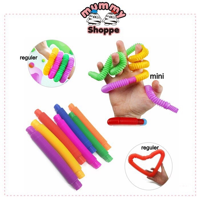 Pop Tubes / Pop Tube / mainan edukasi fidget Pop Tubes Sensory Toys / poptube / poptubes