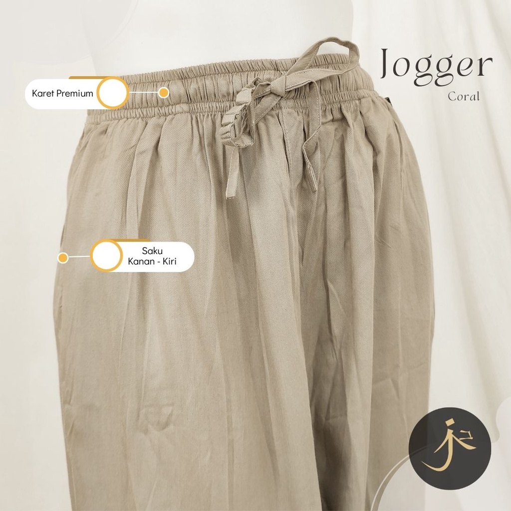 JOGGER Rayon Twill Premium Adem dan Murah JOGGER