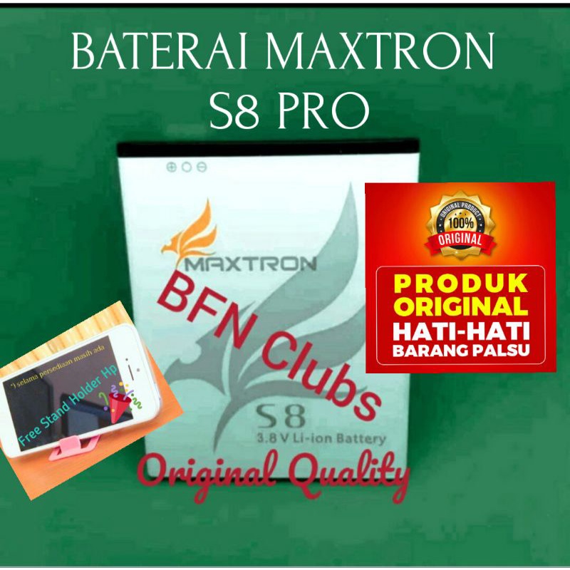 Baterai Maxtron S8 Pro Original