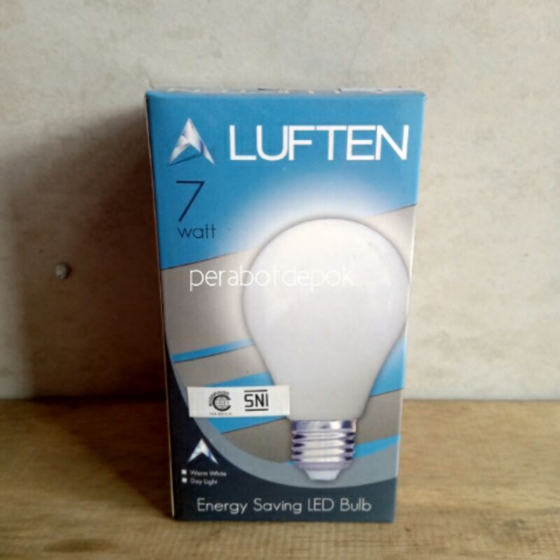 Lampu Bohlam LED 7W Putih Luften - LHE E27 DL PBT+ALUM BULB