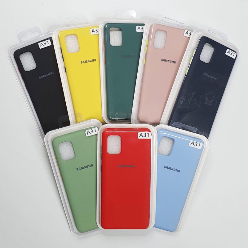 Samsung Galaxy A31 Macaron Tone Case / Silicone Macaron Colour Side button