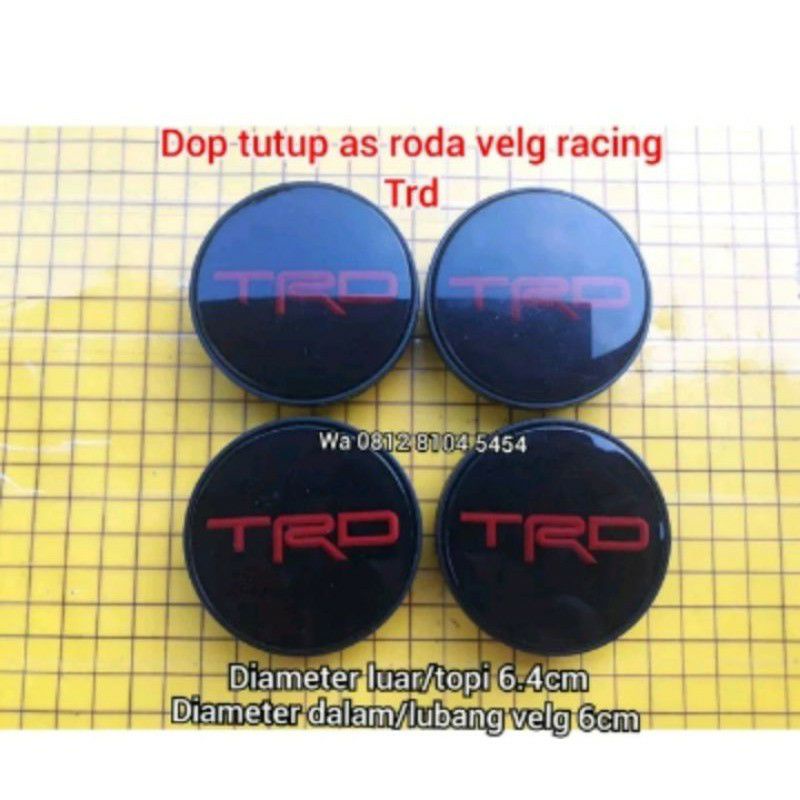dop tutup baut as roda velg racing TRD cocok untuk toyota Innova Rush Fortuner