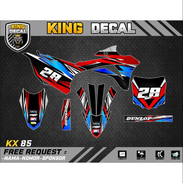 DECAL KX 85 STRIPING KX 85 STIKER KX 85 FULL BODY