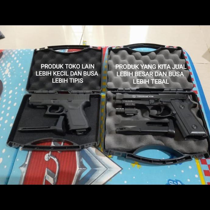 GUN CASE HARDCASE KOPER PISTOL AIRSOFT AIRGUN BOX