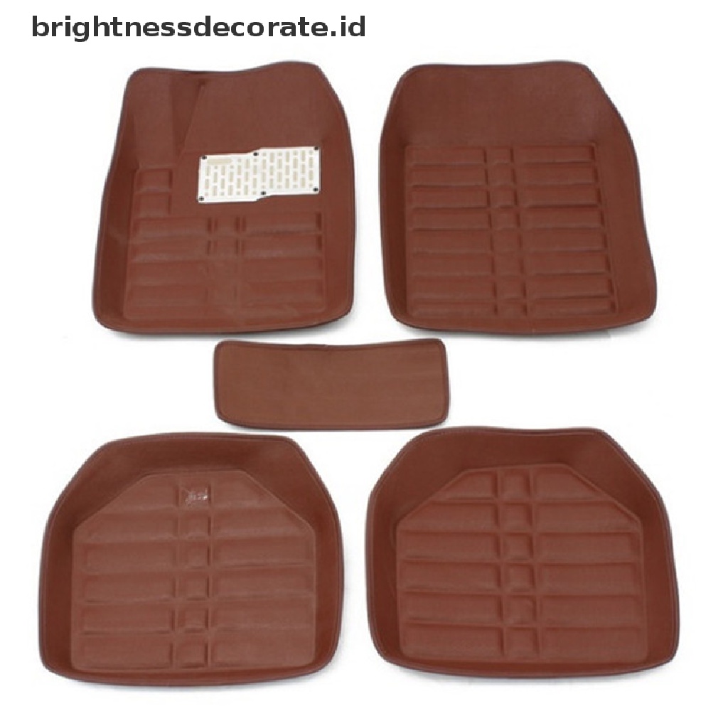 5pcs Matras Lantai Depan / Belakang Mobil Universal