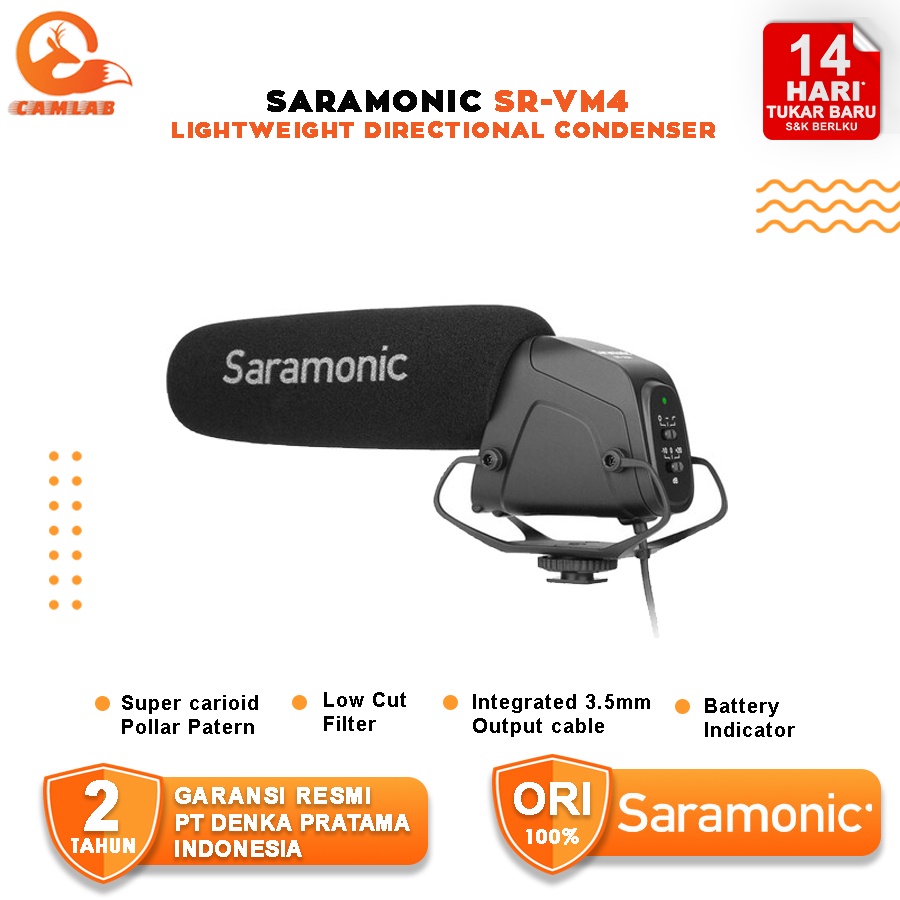 Saramonic Microphone SR-VM4 Lightweight Directional Condenser