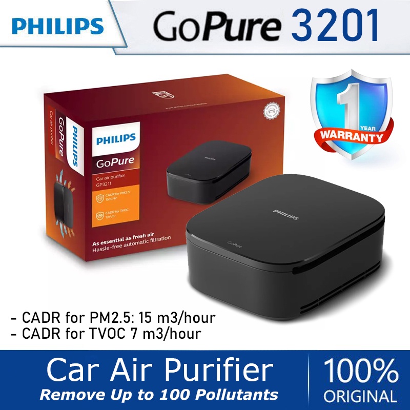 Philips Go Pure GP3201 / GP3211 Car Air Purifier / Penyaring Udara Kotor / Pembersih Udara Mobil