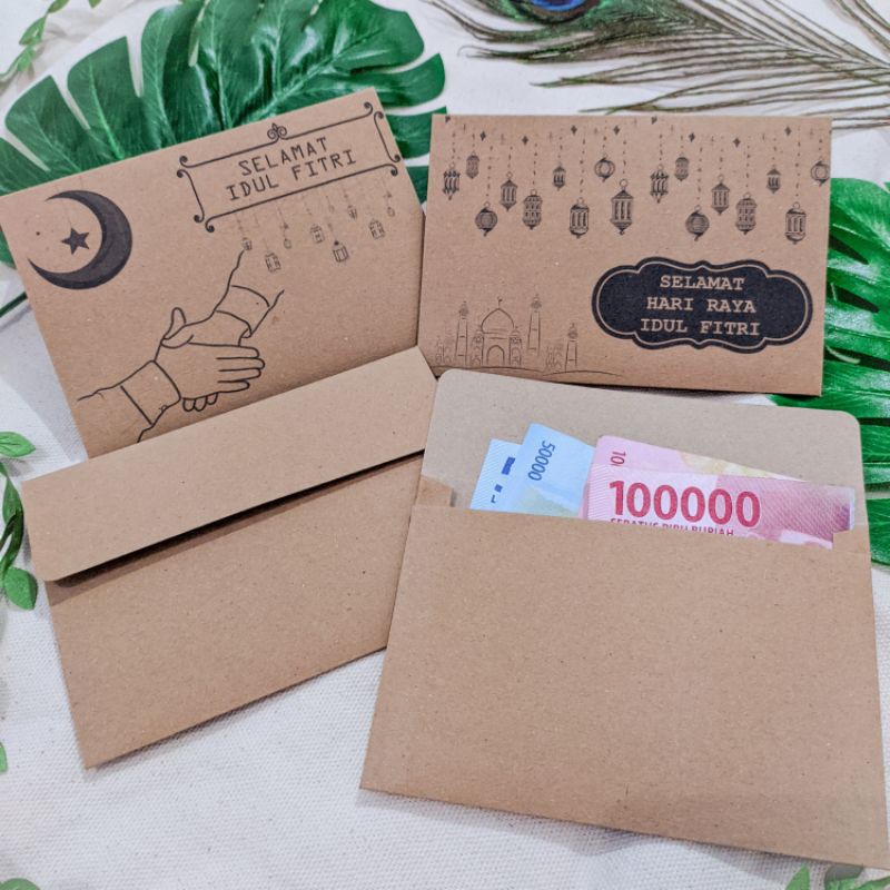 

Amplop Kertas Kraft Tebal Custom Lebaran