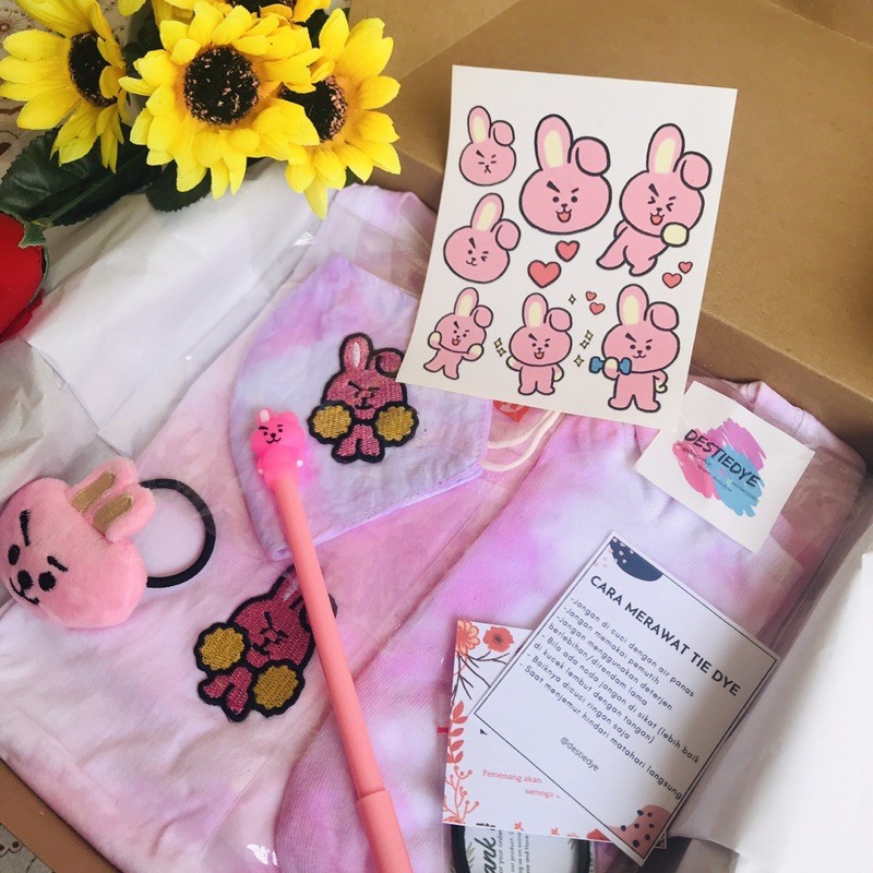 ExtraWrap (CCA) [COD] GIFT BOX BIRTHDAY TIEDYE MURAH GIFT BOX HADIAH AMONG US TIE DYE BT21 HAMPERS