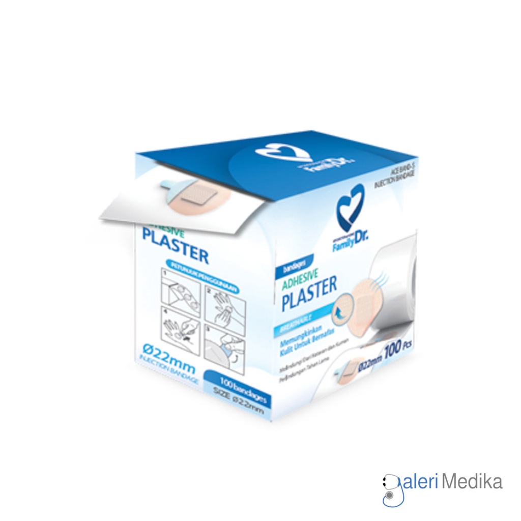 FamilyDr Plaster Bulat / Plester Injection Isi 100pcs