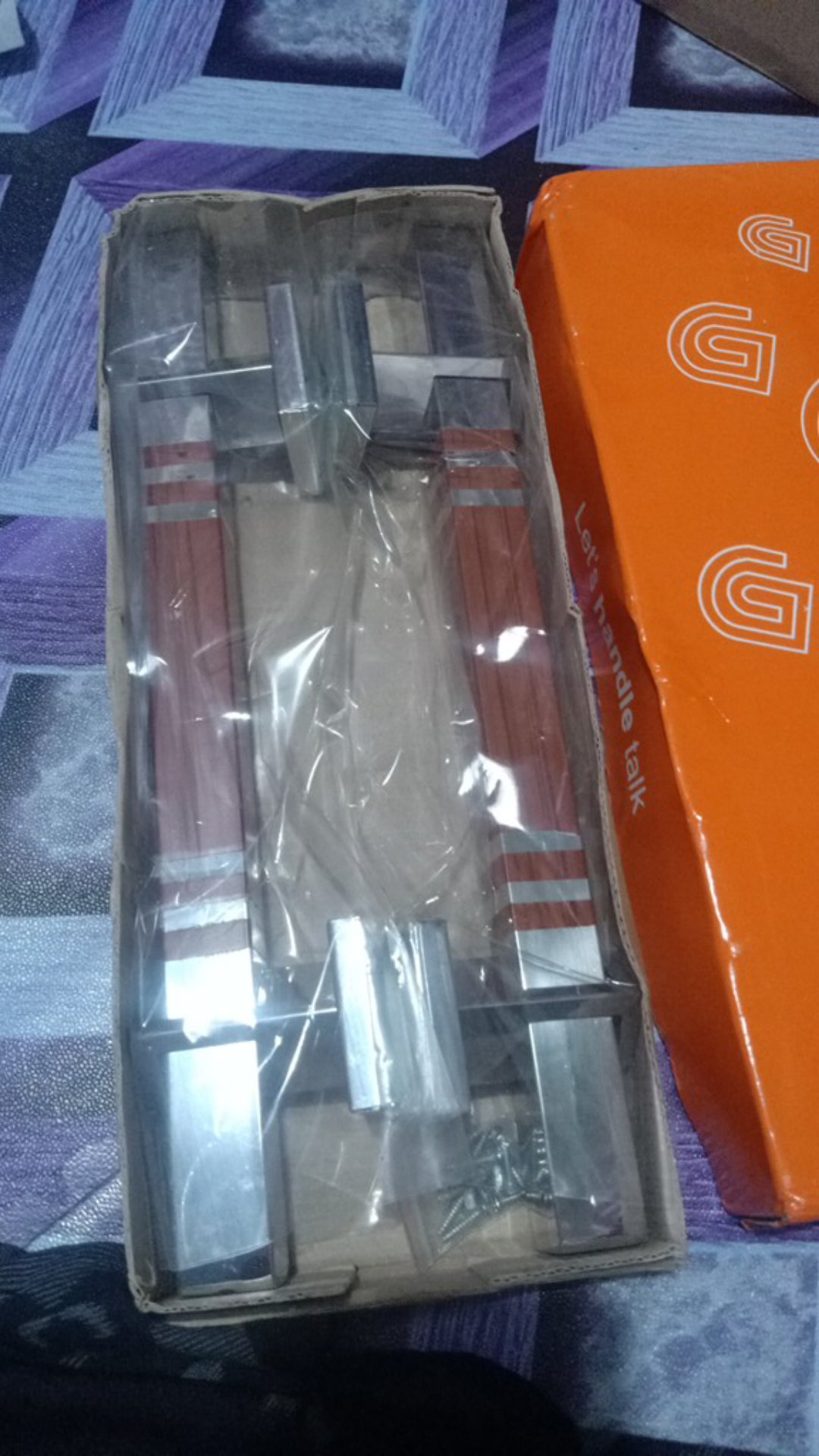 Handle Pintu Rumah Ktk Spb Tg Panjang 33 Cm Coklat Kombinasi Tarikan Pintu Gagang Pintu Kunci Pintu