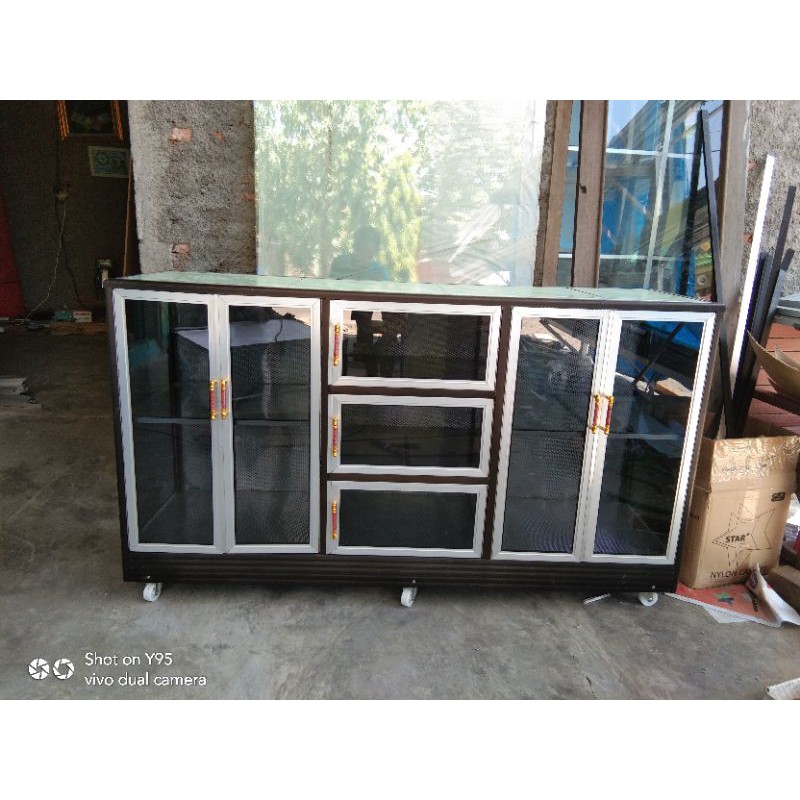 Buffet Aluminium / Tempat tv bifet rak tv kabinet
