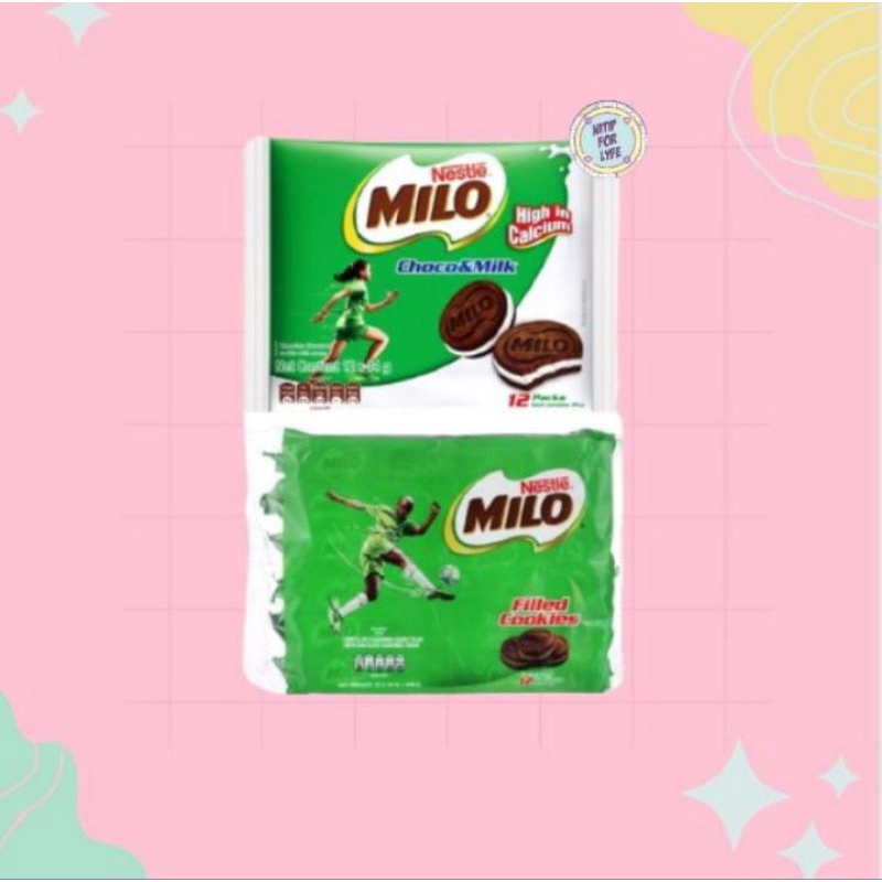 

MILO COOKIES - CHOCO MILK Biskuit Milo ISI 4